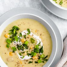 Load image into Gallery viewer, Chilled Summer Corn Chowder (GF,Veg)
