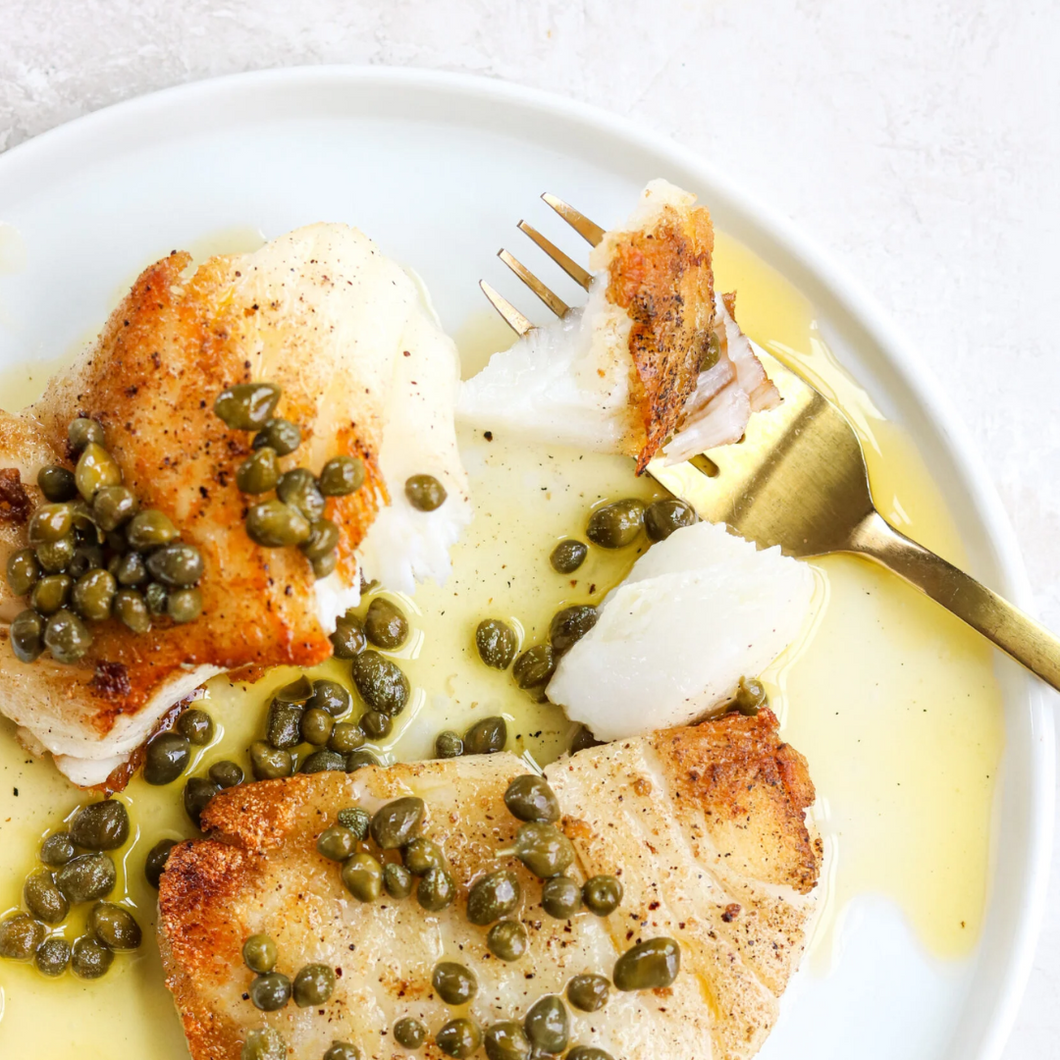 Chef's Bundle* - Seared Chilean Seabass with Lemon, Capers (DF) (GF)