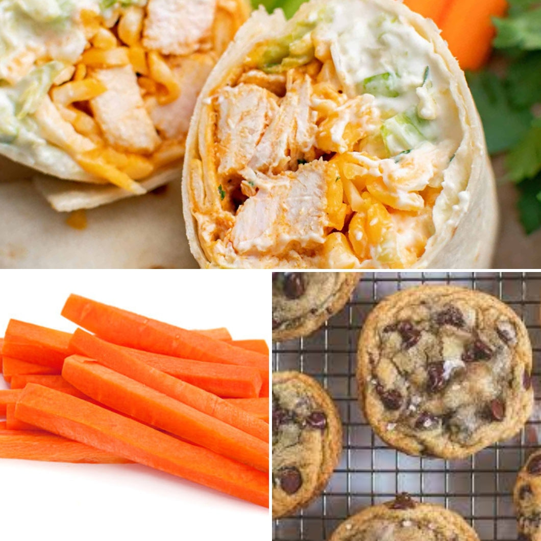 ADULT LUNCH BOX - Grilled Chicken Buffalo Wrap with Blue Cheese Box