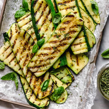 Load image into Gallery viewer, Grilled Zucchinis and Basil (DF, GF, V)
