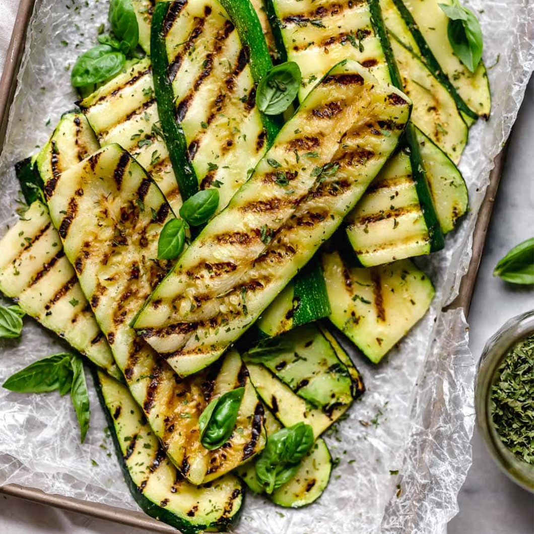 Grilled Zucchinis and Basil (DF, GF, V)