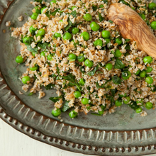 Load image into Gallery viewer, Bulgur with Fresh Mint, Peas, Scallions &amp; Toasted Sunflower Seeds (GF,DF,V)
