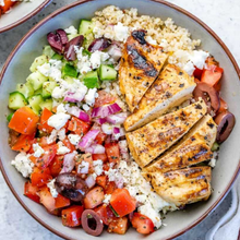 Load image into Gallery viewer, LUNCH BOWL -  Grilled Chicken Greek Salad Bowl

