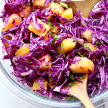 Load image into Gallery viewer, Red Cabbage Slaw with Grilled Pineapple (GF, DF,V)

