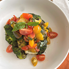 Load image into Gallery viewer, Charred Broccoli with Heirloom Tomato Salsa (GF, DF, V)
