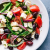 Greek Salad with Citrus Herb Dressing (GF, Veg)