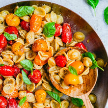 Load image into Gallery viewer, Orecchiette with Grape Tomatoes and Basil (Veg)
