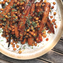 Load image into Gallery viewer, Cumin Roasted Carrots &amp; Chickpeas (GF, DF, V)
