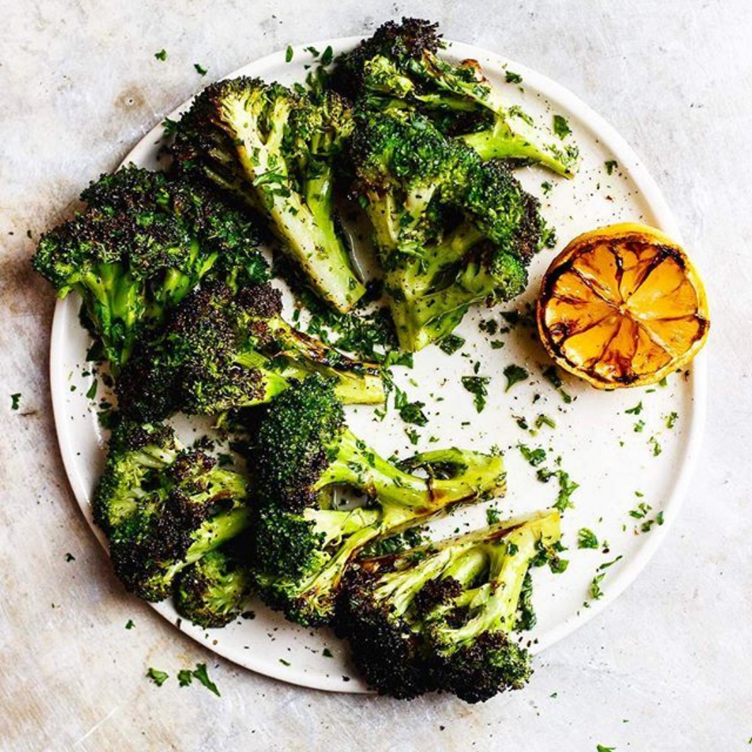 Charred Broccoli with a Green Goddess Dressing (GF, Veg)