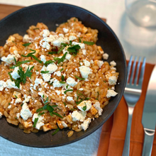 Load image into Gallery viewer, Orzo with Romesco and Feta cheese (Veg)
