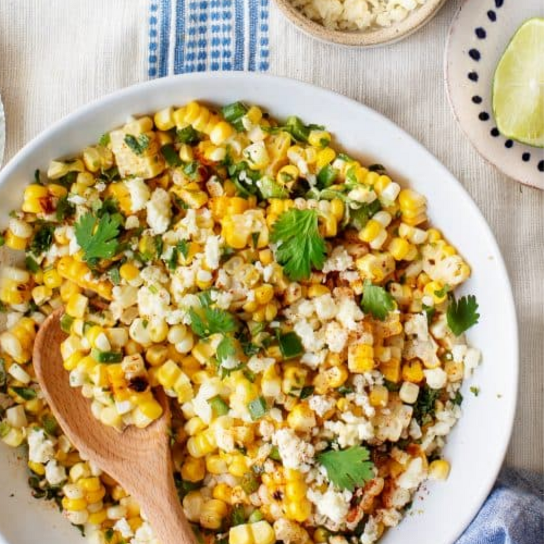 Mexican Street Corn with Cotija Cheese (Veg, GF)