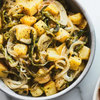 Roasted Potatoes with Poblano Peppers & Caramelized onions (GF)(DF)(V)