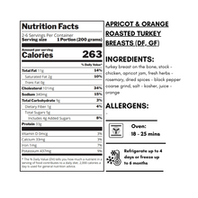 Load image into Gallery viewer, Meal Bundle -  Apricot &amp; Orange Roasted Turkey Breasts (GF, DF)
