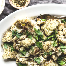 Load image into Gallery viewer, Za’atar Spiced Cauliflower with Toasted Seeds (GF, DF, V)
