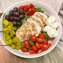 Load image into Gallery viewer, CHEF&#39;S SALAD - Grilled Chicken Antipasto Salad with Red Wine Vinaigrette (GF, Veg)
