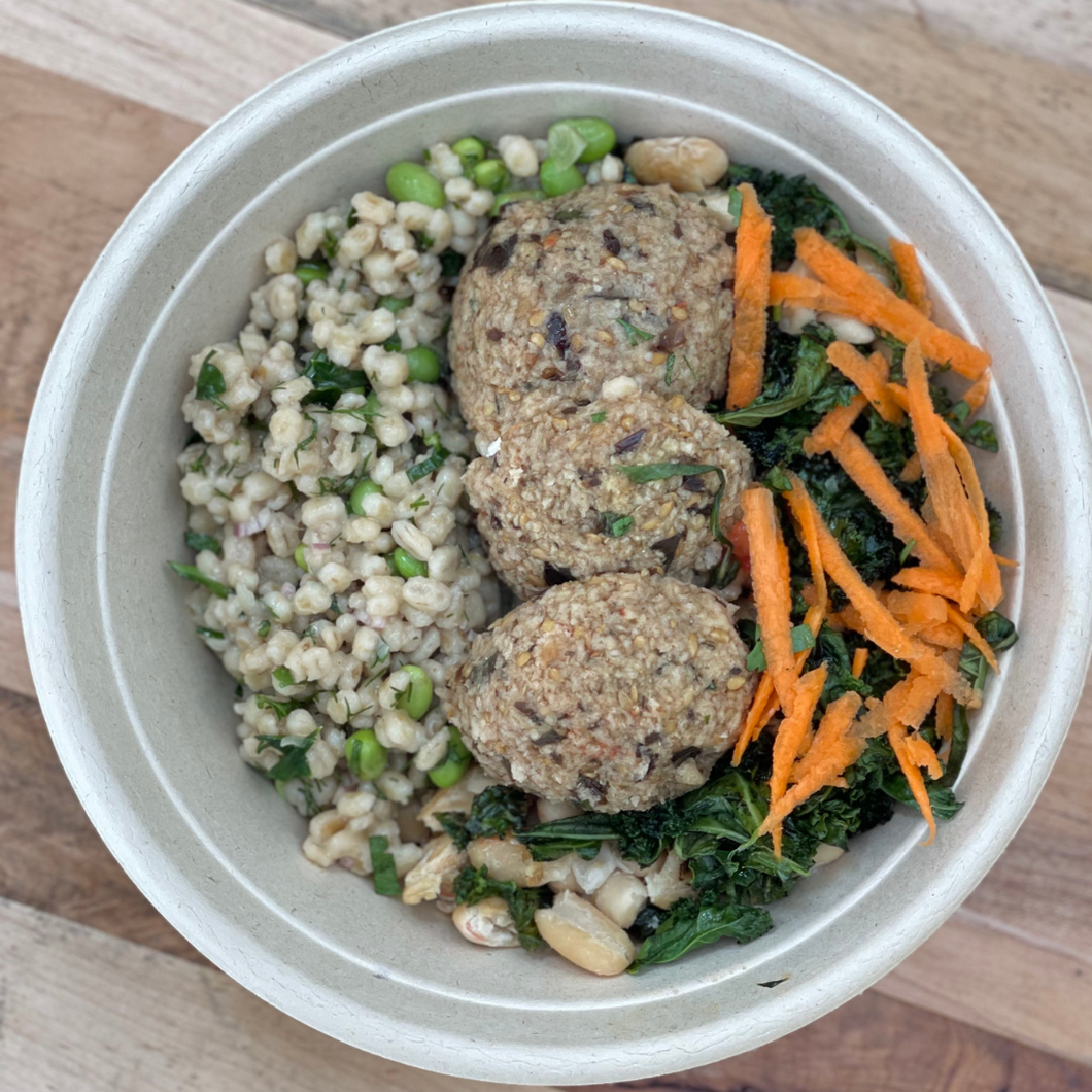 ADULT LUNCH -  Eggplant Meatball Bowl