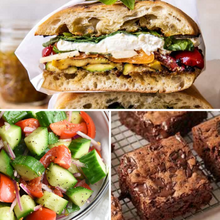 Load image into Gallery viewer, ADULT LUNCH BOX - Fresh Mozzarella and Grilled Vegetable on Ciabatta (box)
