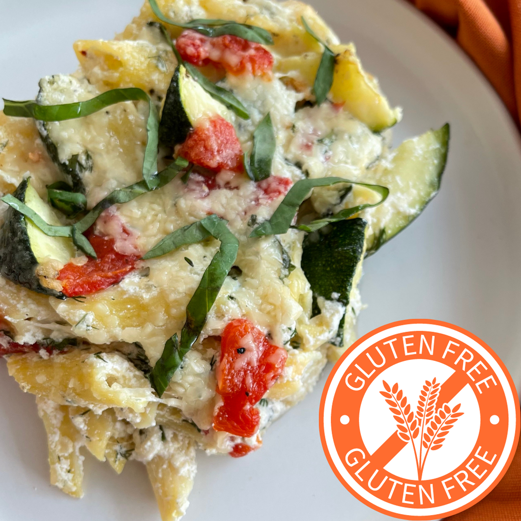 Meal Bundle - Gluten Free Baked Penne with Roasted Zucchini, Lemon Herb Ricotta & Peppers (GF, Veg)