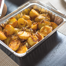Load image into Gallery viewer, Roasted Golden Baby Potatoes with Caramelized Onions and Herbs (DF, GF, V)
