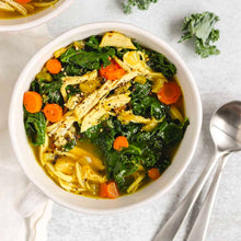 Load image into Gallery viewer, Turmeric, Ginger and Kale Chicken Soup (GF,DF)
