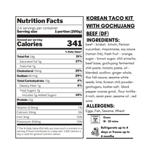 Load image into Gallery viewer, Meal Bundle - Korean Taco Kit  (DF)
