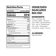 Load image into Gallery viewer, KIDS MEAL - Veggie Pasta Salad Box
