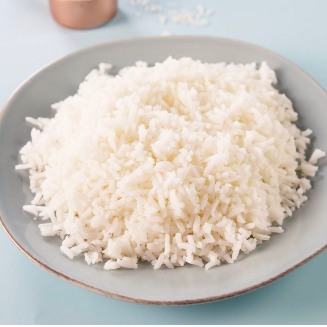 Steamed Basmati Rice ( DF, GF, V ).