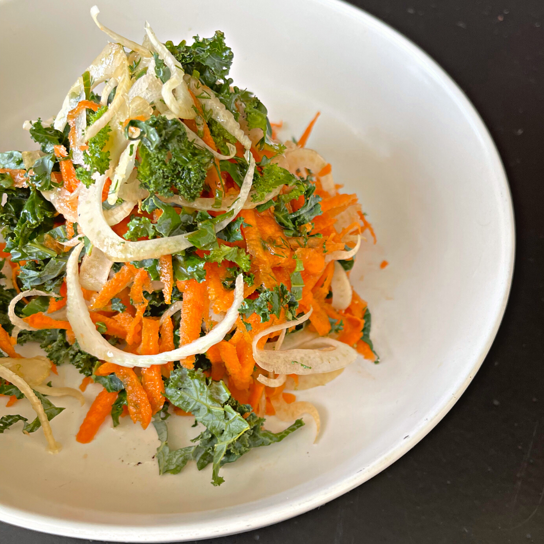 Kale, Carrot and Fennel Slaw (DF, GF, V)