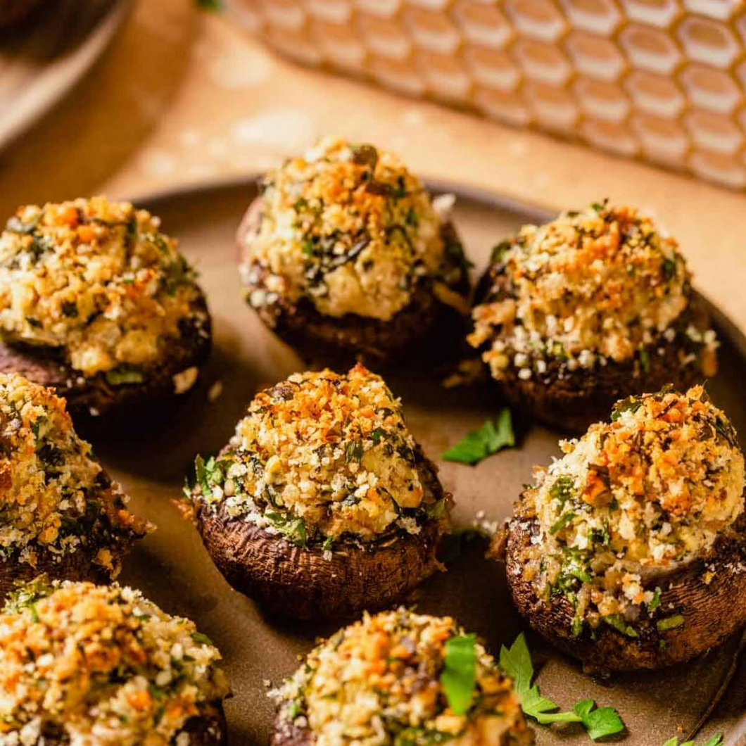 Meal Bundle -  Vegan Moroccan Quinoa Pilaf Stuffed Mushrooms (GF, DF, V)