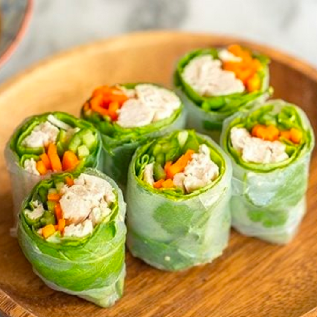 Chicken and Vegetable Rice Wraps (Box) - (GF) (DF)